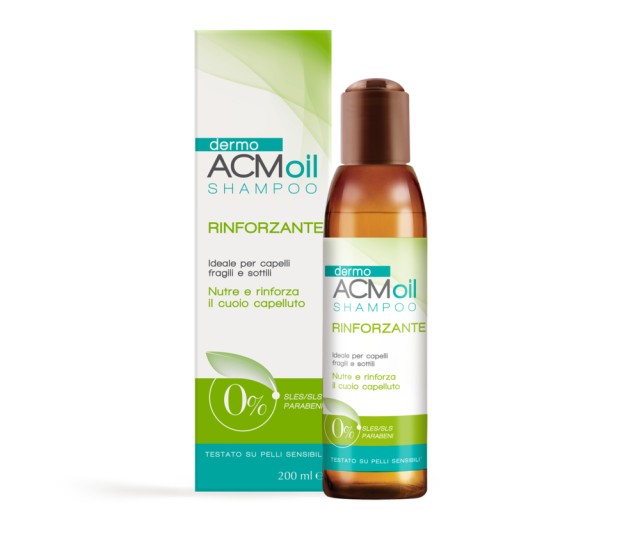 DermoACM Oil Shampoo Reinforcing Σαμπουάν Ενδυνάμωσης 200ml. 