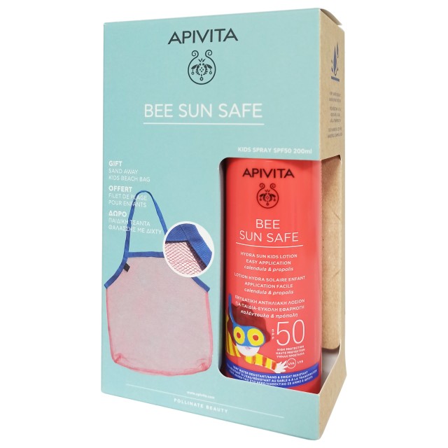 Apivita Bee Sun Safe Hydra Sun Kids Lotion Spf50 & Kids Beach Bag