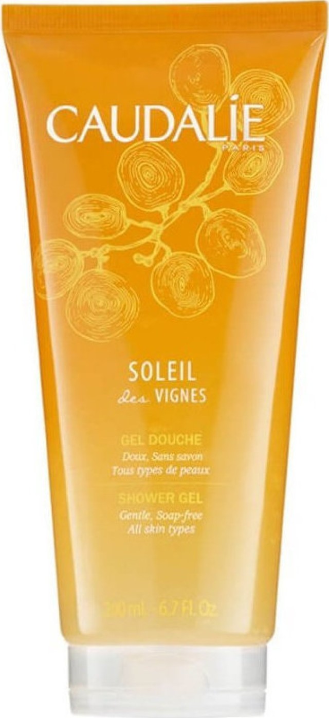 Caudalie Soleil Des Vignes Shower Gel Αφρόλουτρο με Αλόη, Νότες Καρύδας, Άνθη Πορτοκαλίας & Γιασεμί, 200ml