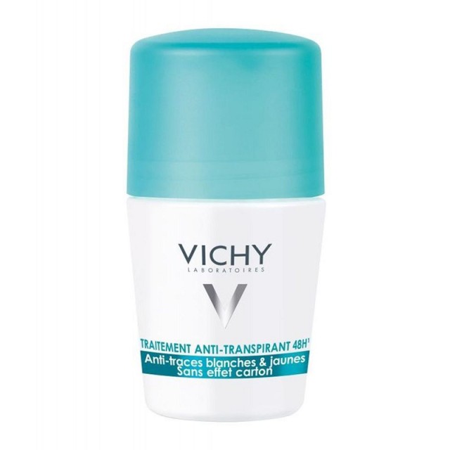 Vichy Deodorant 48h Anti-marks Roll-On Αποσμητική Φροντίδα για Έντονη Εφίδρωση 50ml