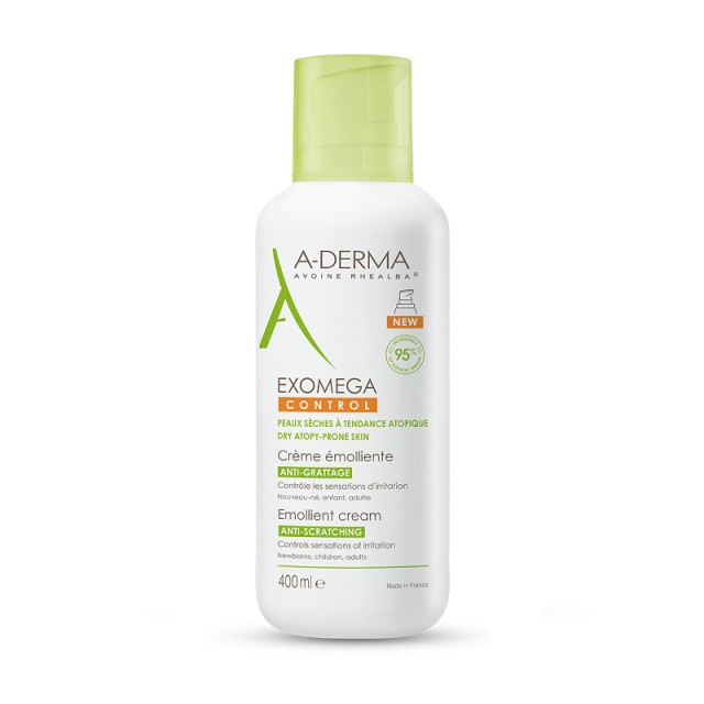 A-Derma Exomega Control Μαλακτική Κρέμα - Ατοπικό Δέρμα Σώμα/Πρόσωπο 400ml