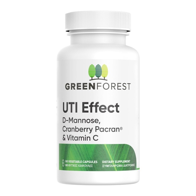 Green Forest UTI Effect D-Mannose, Cranberry Pacran & Vitamin C 60 κάψουλες μέγιστης απορρόφησης