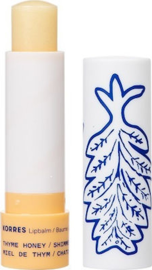 Korres Lip Balm Thyme Honey Shimmery Εντατική Ενυδατική Φροντίδα για τα Χείλη με Μέλι για Υγιή & Λαμπερή Όψη 4.5g