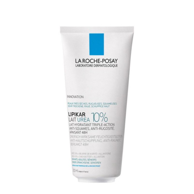 La Roche-Posay Lipikar Lait Urea 10% Ενυδατικό Γαλάκτωμα Τριπλής Δράσης για το Ξηρό Τραχύ Δέρμα 200ml