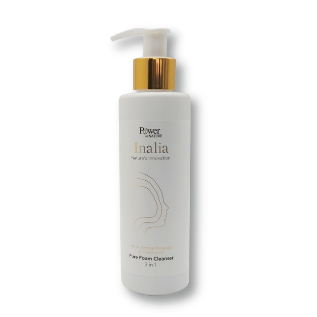 Power of Nature Inalia Pure Foam Cleanser 3in1 Κρεμώδης Αφρός Καθαρισμού Προσώπου για Όλους του Τύπους Δέρματος 200ml