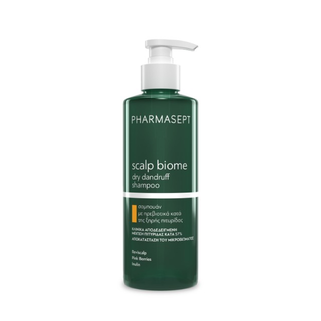 Pharmasept Scalp Biome Dry Dandruff Shampoo Σαμπουάν με Προβιοτικά κατά της Ξηρής Πιτυρίδας 400ml