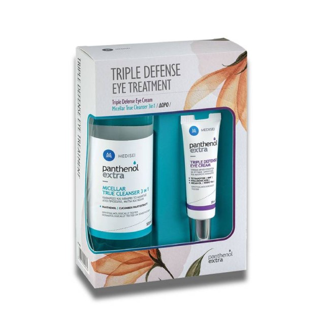 Panthenol Extra Triple Defense Eye Cream 25ml & Δώρο Panthenol Extra Micellar True Cleanser 3 in 1 500ml