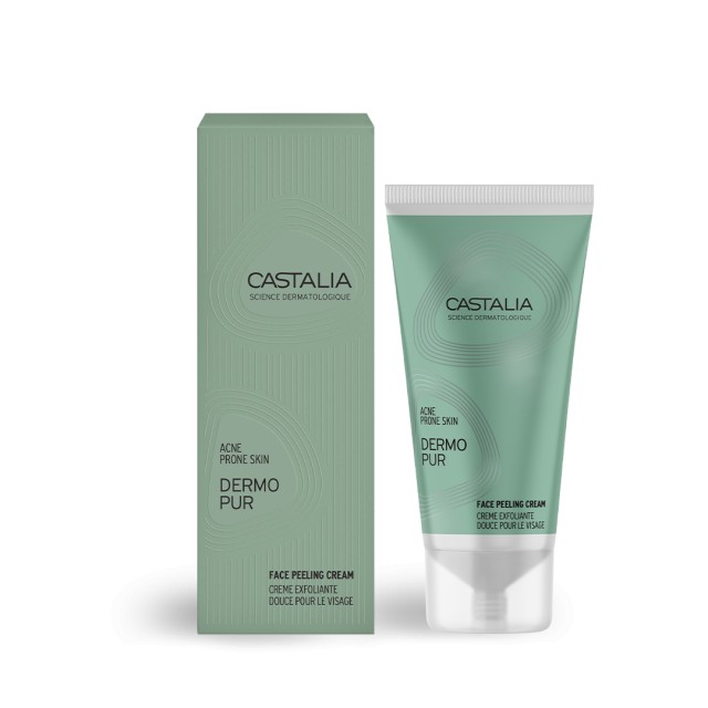 Castalia Dermopur Face Peeling Cream Κρέμα Ήπιας Απολέπισης Προσώπου 50ml