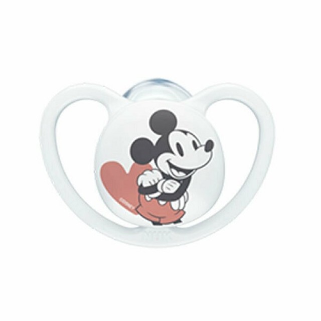 Nuk Space Disney Πιπιλα Σιλικ. 18-36m Ασπρο Mickey (10.739.747) 1τμχ