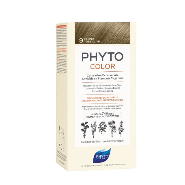 Phyto Phytocolor 9.0 Very Light Blonde Ξανθό Πολύ Ανοιχτό