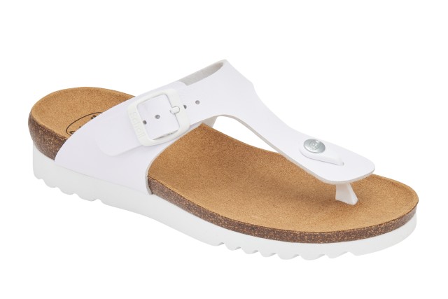 Scholl Boa Vista Γυναικεία Ανατομική Παντόφλα White No.38