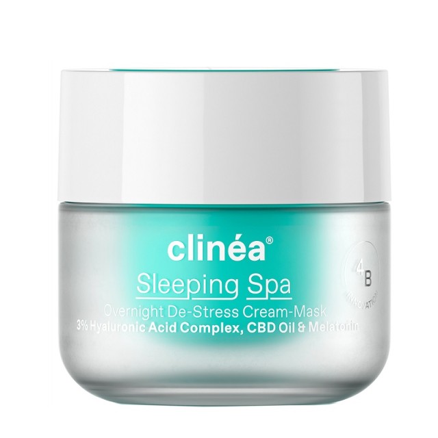 Clinéa Sleeping Spa 50ml Κρέμα &  Μάσκα De-Stress Nυκτός 50ml