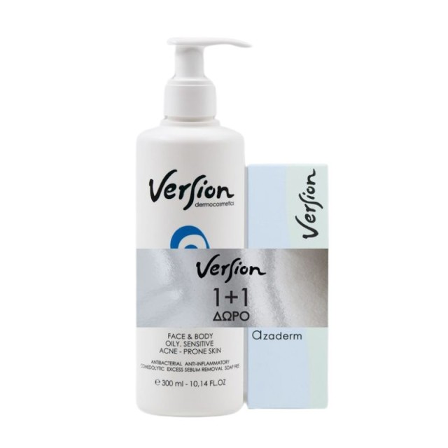 Version Promo Pack Azaderm Cream 30ml & Azaderm Cleanser 300ml