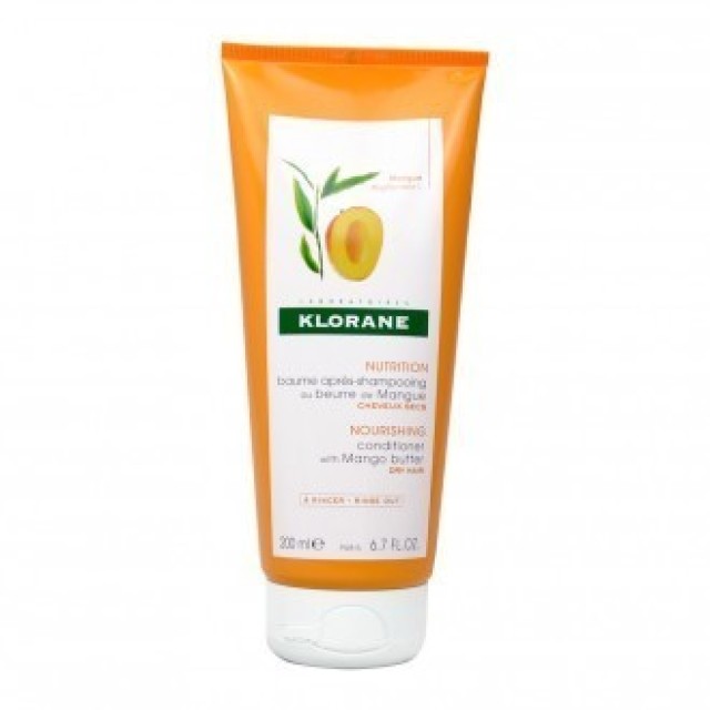 Klorane Conditioner Mango Butter Μαλακτική Κρέμα για Ξηρά Μαλλιά 200ml