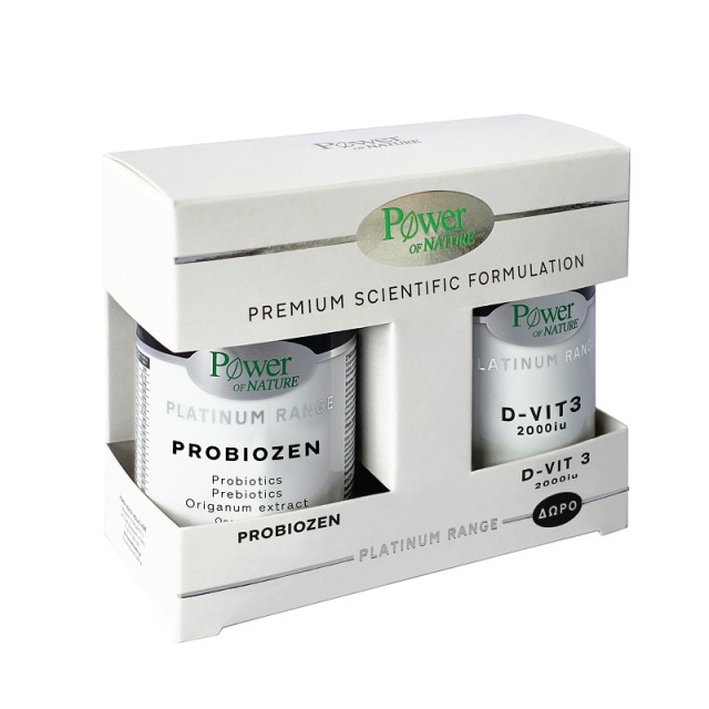 Power Of Nature  Probiozen 15 ταμπλέτες & Vitamin D3 2000IU 20 ταμπλέτες