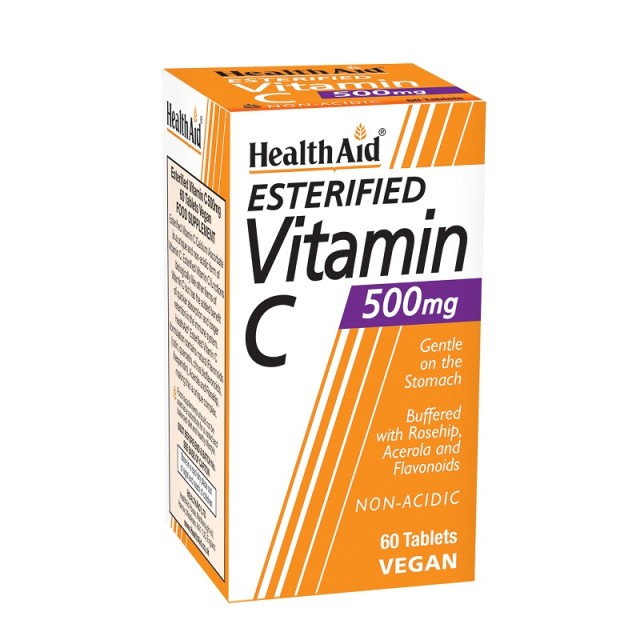 Health Aid Esterified Vitamin C Balanced & Non-Acidic 500mg 60 ταμπλέτες