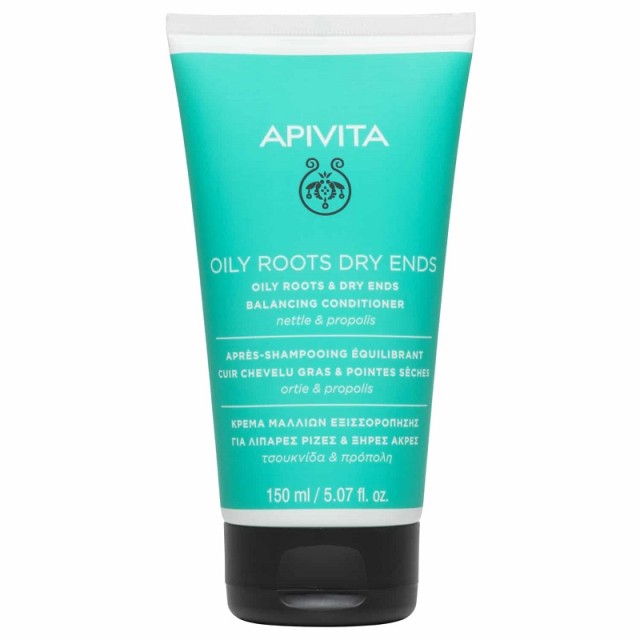 Apivita Balancing Conditioner Κρέμα Εξισορρόπησης για Μαλλιά με Λιπαρές Ρίζες & Ξήρες Ακρες Τσουκνίδα & Πρόπολη 150ml