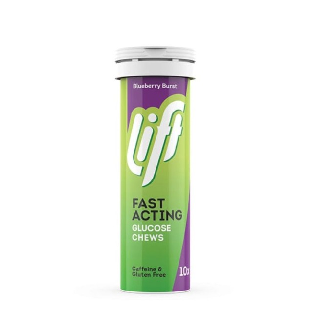 Gluco Lift Fast Acting Glucose Blueberry Burst 10 μασώμενα δισκία