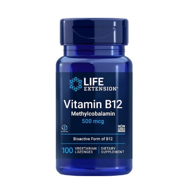 Life Extension, Vitamin B12, Methylcobalamin, 500 mcg, 100 caps