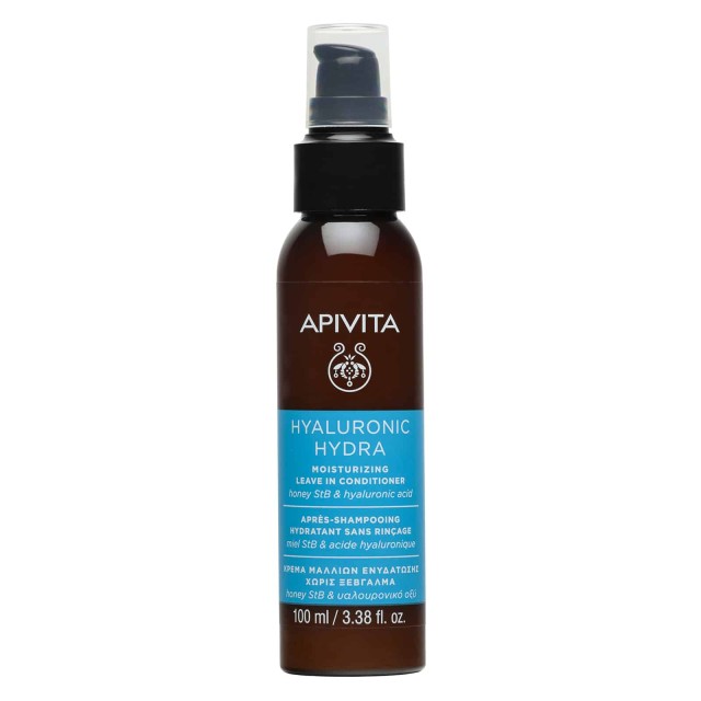 Apivita Hyaluronic Hydra Hair Leave In Conditioner Κρέμα Μαλλιών Ενυδάτωσης Χωρίς Ξέβγαλμα 100ml