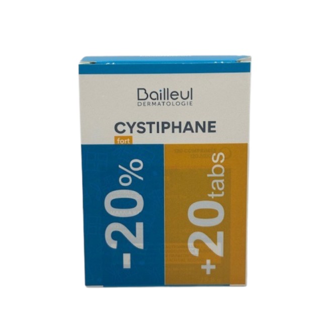 Bailleul Promo Pack Cystiphane Fort Συμπλήρωμα Διατροφής για Μαλλιά και Νύχια 120 δισκία & ΔΩΡΟ 20 δισκία