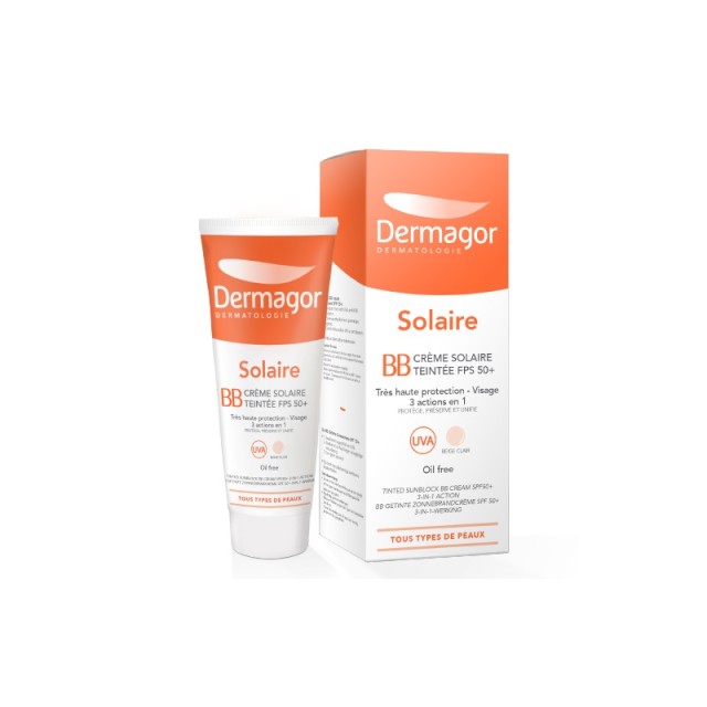 Inpa Dermagor BB Creme Solaire Teintee SPF50+ Αντηλιακή Κρέμα Προσώπου με Χρώμα 40ml