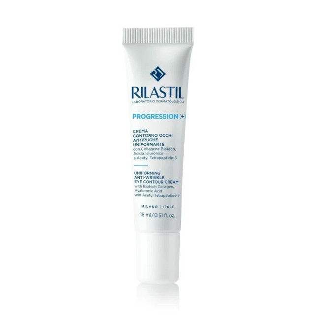 Rilastil Progression+ Uniforming Anti-Wrinkle Eye Contour Cream Αντιρυτιδική Κρέμα Ματιών 15ml