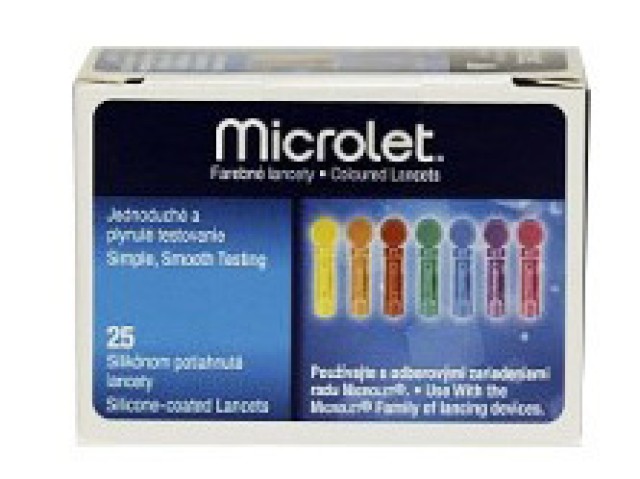 BAYER Microlet βελόνες σακχάρου 25 τεμ