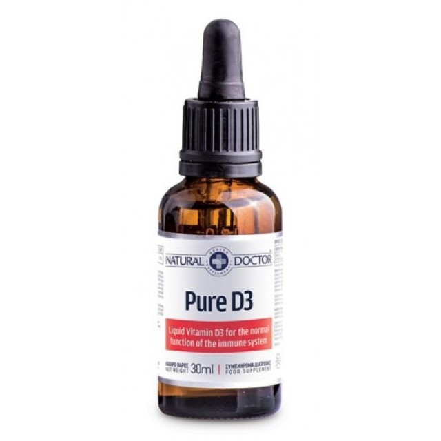 Natural Doctor Pure 2000iu Βιταμίνη D3 Σε Υγρή Μορφή 30ml