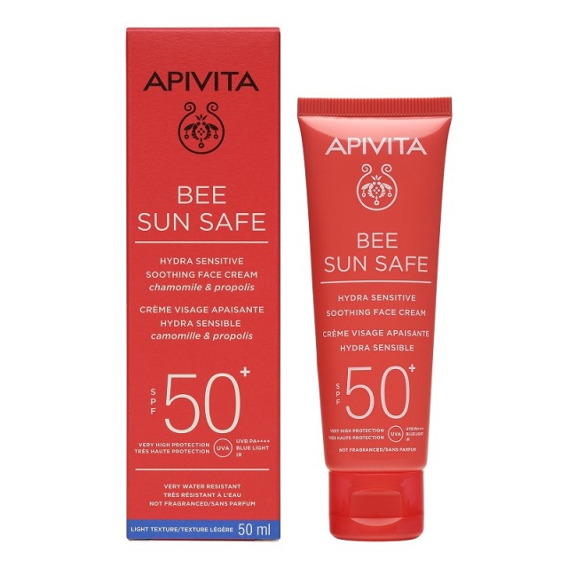 Apivita Bee Sun Safe Hydra Sensitive Soothing Face Cream SPF50+ 50ml