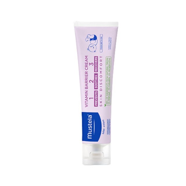 Mustela Vitamin Barrier Cream 123 Κρέμα Αλλαγής Πάνας 100ml