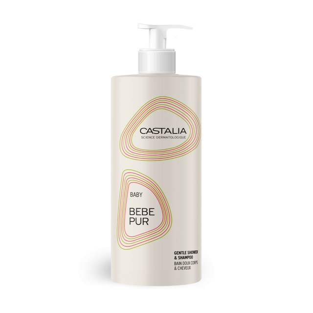 Castalia Bebepur Gentle Shower & Shampoo Απαλό Βρεφικό Αφρόλουτρο & Σαμπουάν 1lt