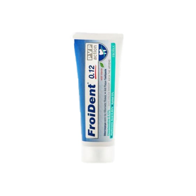 Froika FroiDent Anti-Plaque Toothpaste Chlorhexidine 0.12 PVP Action Οδοντόκρεμα κατά της Οδοντικής Πλάκας, 75ml με Στέβια