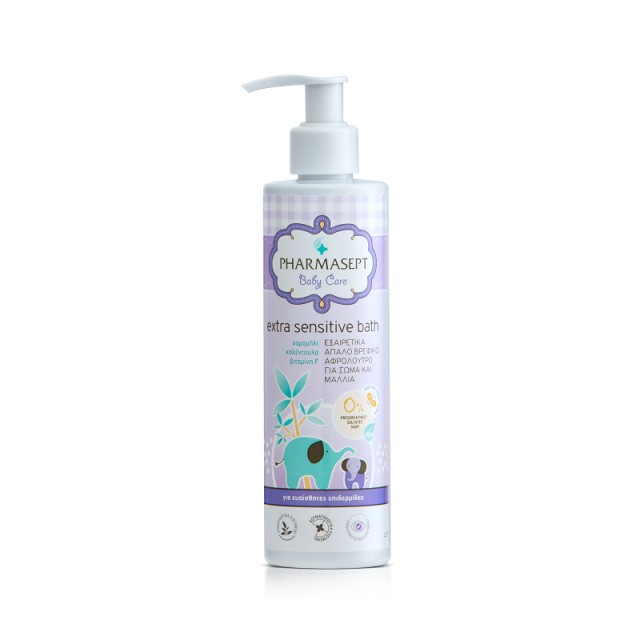 Pharmasept Baby Care Extra Sensitive Bath Απαλό Βρεφικό Αφρόλουτρο για Σώμα και Μαλλιά 250ml