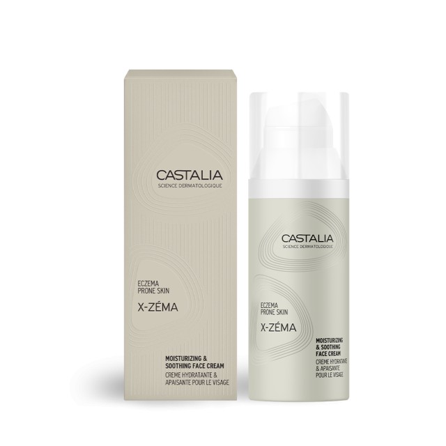 Castalia X-Zema Moisturizing & Soothing Face Cream Ενυδατική Κρέμα Προσώπου με Τάση Εκζέματος 50ml