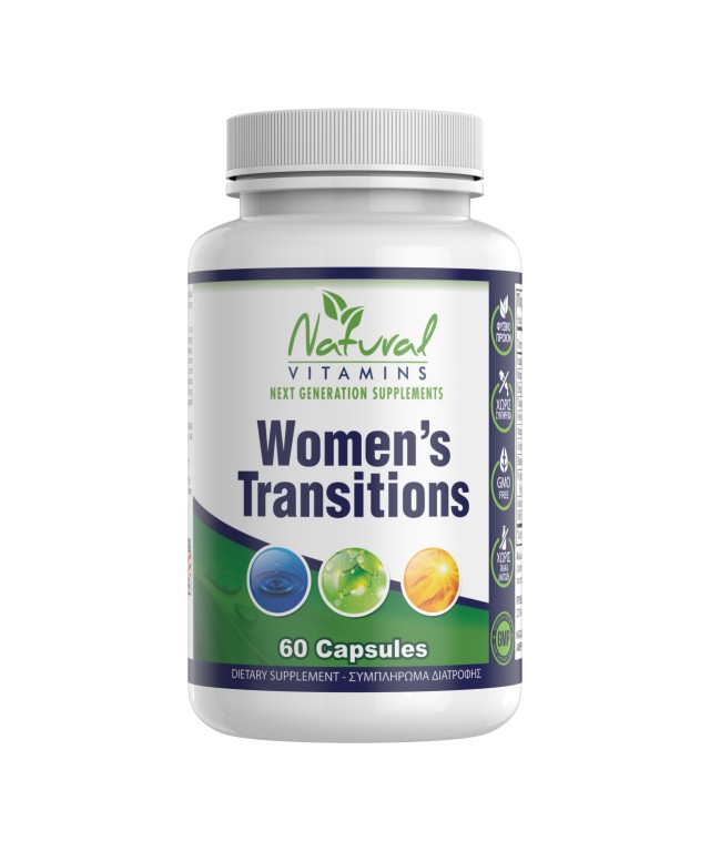 Natural Vitamins Womens Transitions για εμμηνόπαυση 60 Caps