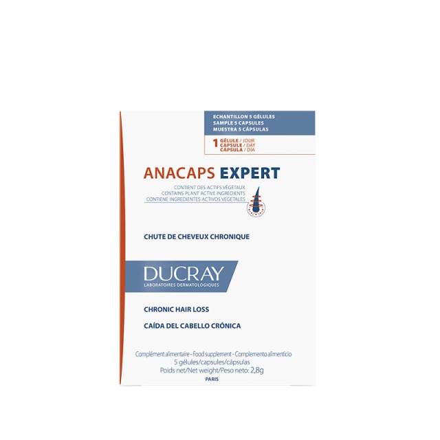 Ducray Anacaps Expert Συμπλήρωμα Διατροφής Για Την Χρόνια Τριχόπτωση 30 κάψουλες