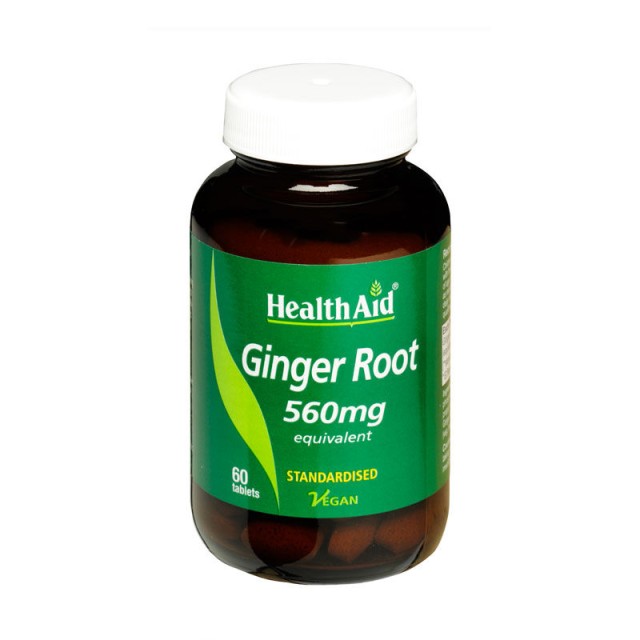 Health Aid Ginger Root 560mg 60 ταμπλέτες