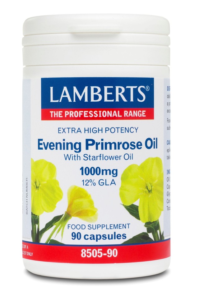 LAMBERTS EVENING PRIMROSE OIL & STARFLOWER OIL 1000MG 90CAPS (Ω6)