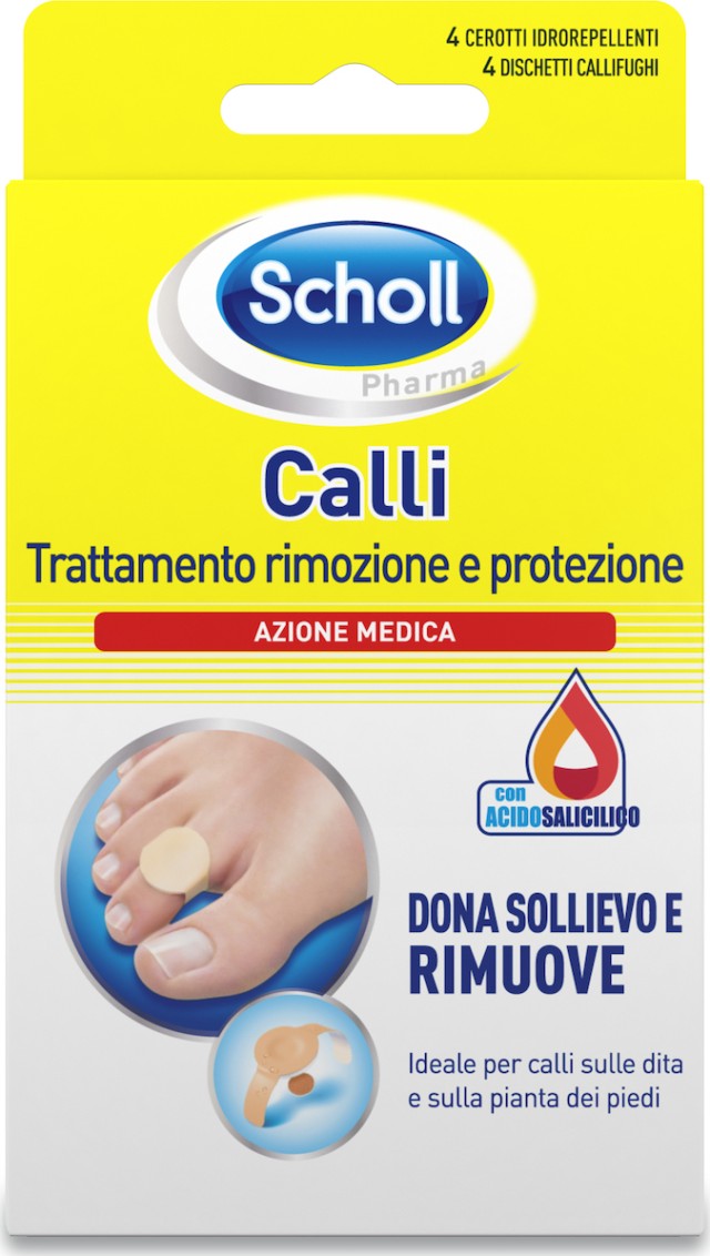 Scholl Calli Επιθέματα Αφαίρεσης Κάλων με Σαλικυλικό Οξύ 4τμχ