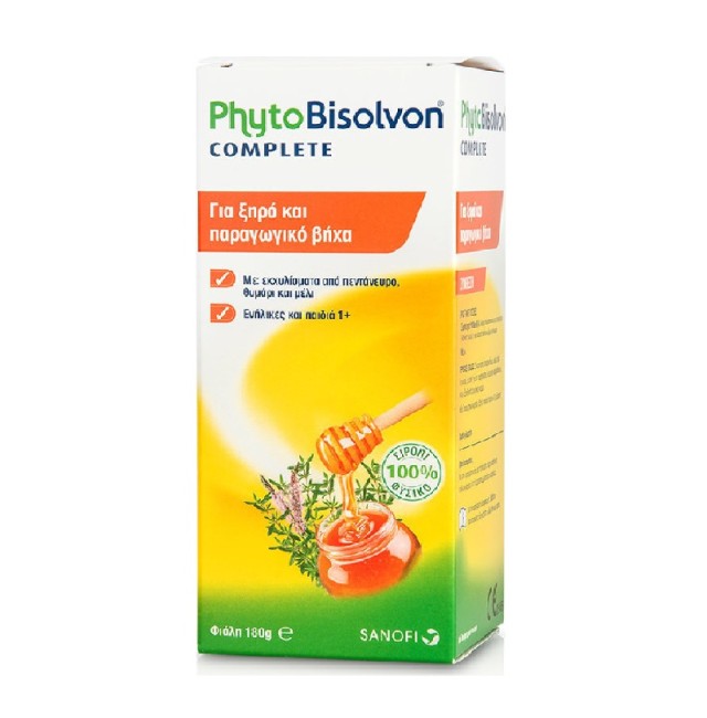 Sanofi PhytoBisolvon Complete Για Ξηρό & Παραγωγικό Βήχα 180g.