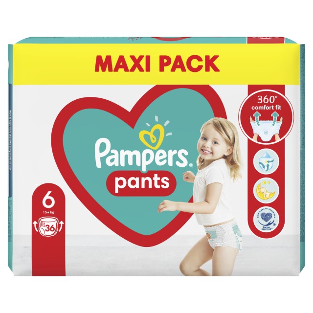 Pampers Pants Πάνες-βρακάκι Μέγεθος 6 (15kg+) 36τμχ