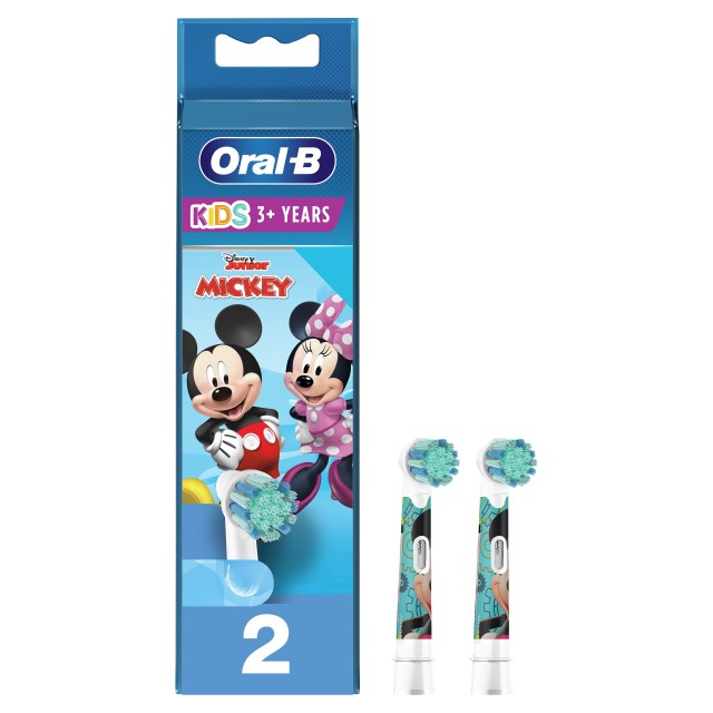 Oral-B Kids Ανταλλακτικές Κεφαλές Παιδικής Ηλεκτρικής Οδοντόβουρτσας με Χαρακτήρες από Disney, 2 τμχ