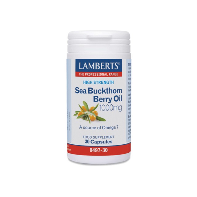 Lamberts Sea Buckthorn Berry Oil, Ιπποφαές, Πολυβιταμινούχο Συμπλήρωμα 1000mg 30 κάψουλες