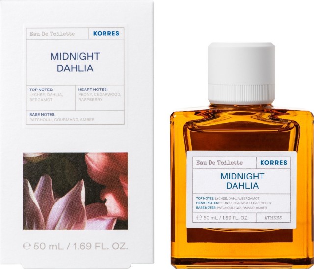 Korres Midnight Dahlia Eau De Toilette Άρωμα με Νότες Lychee, Dahlia, Bergamot 50ml