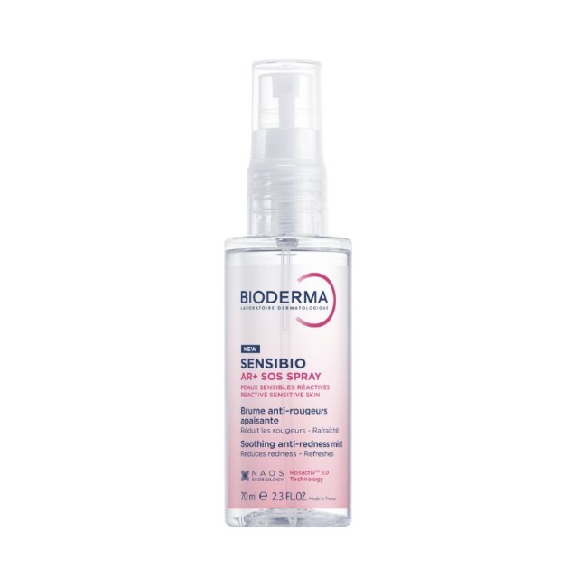 Bioderma Sensibio AR+ SOS Spray για το Ευαίσθητο, Αντιδραστικό Δέρμα με Ερυθρότητα 70ml