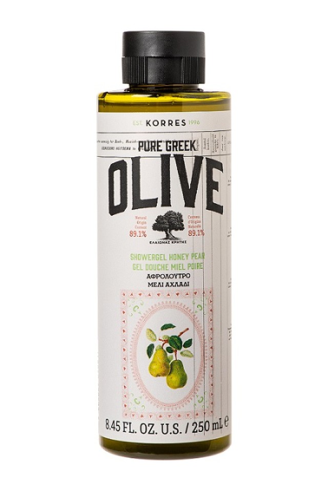 Korres Pure Greek Olive Αφρολουτρο Μελι Αχλαδι 250ml