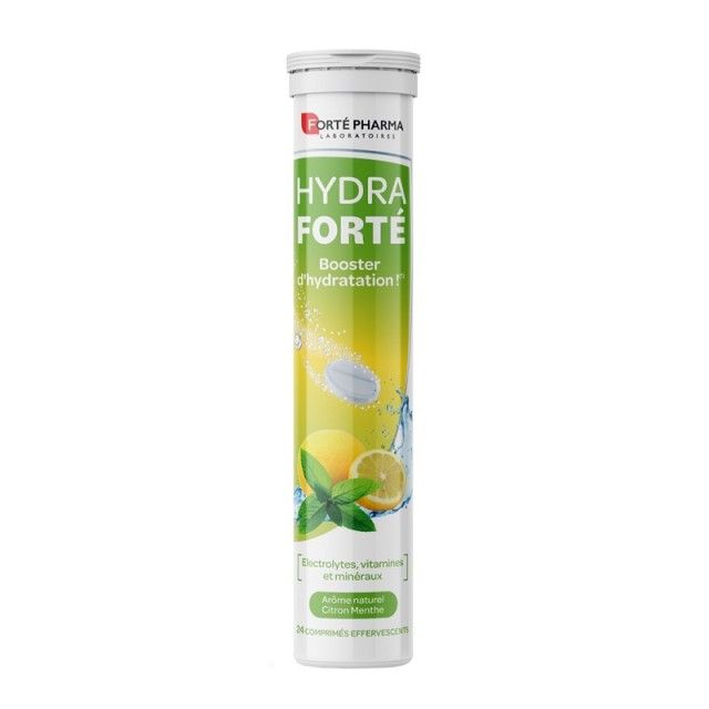 Forte Pharma Hydra Forte Ηλεκτρολύτες με Γεύση Μέντα - Λεμόνι 24 αναβράζοντα δισκία