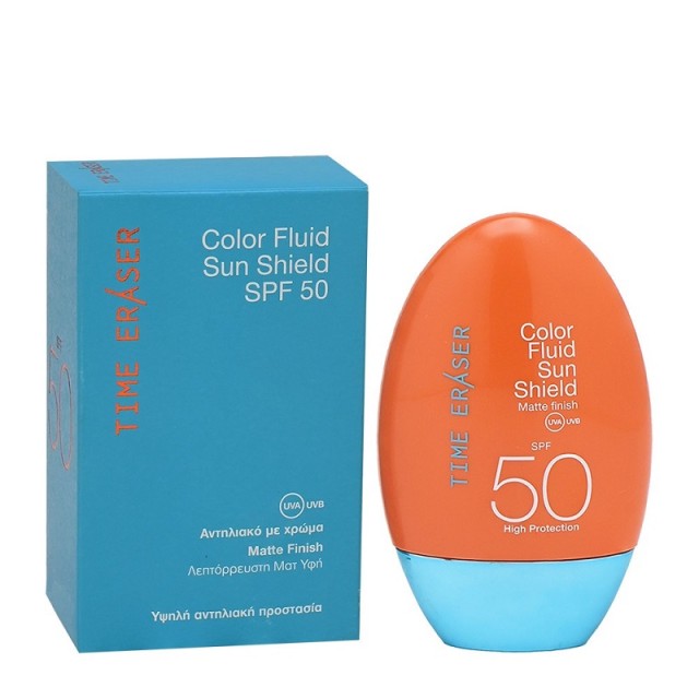 Medisei Time Eraser Color Fluid Sun Shield SPF50 Αντηλιακό Γαλάκτωμα Προσώπου με Χρώμα 50ml