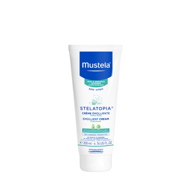 Mustela Stelatopia Emollient Cream Μαλακτική Κρέμα Σώματος για Βρεφική-Παιδική Ατοπική Δερματίτιδα 200ml